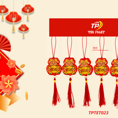 Dây treo 7 màu 6 cm chữ việt thần tài